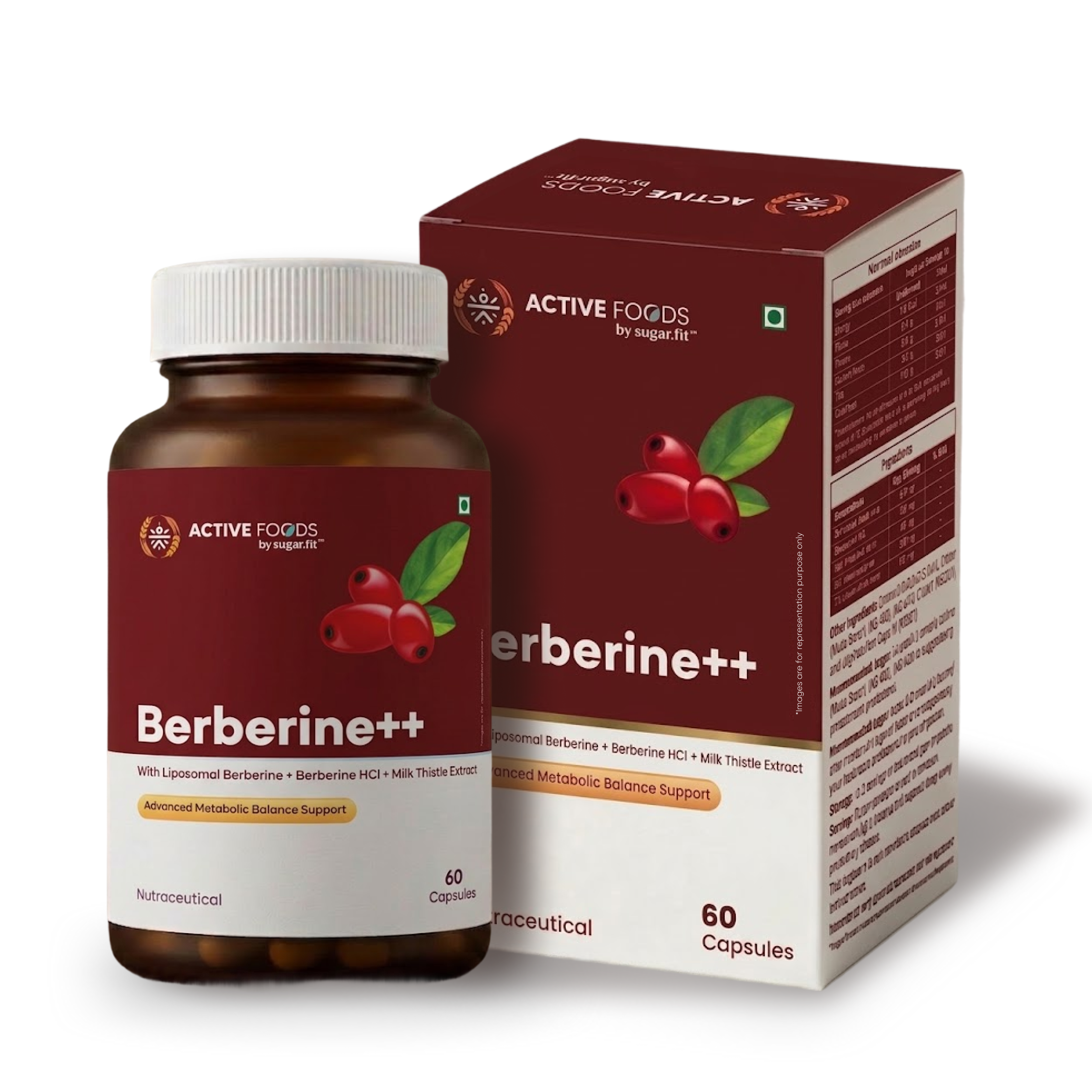 Active Foods Berberine++ Advanced Metabolic Support Capsules