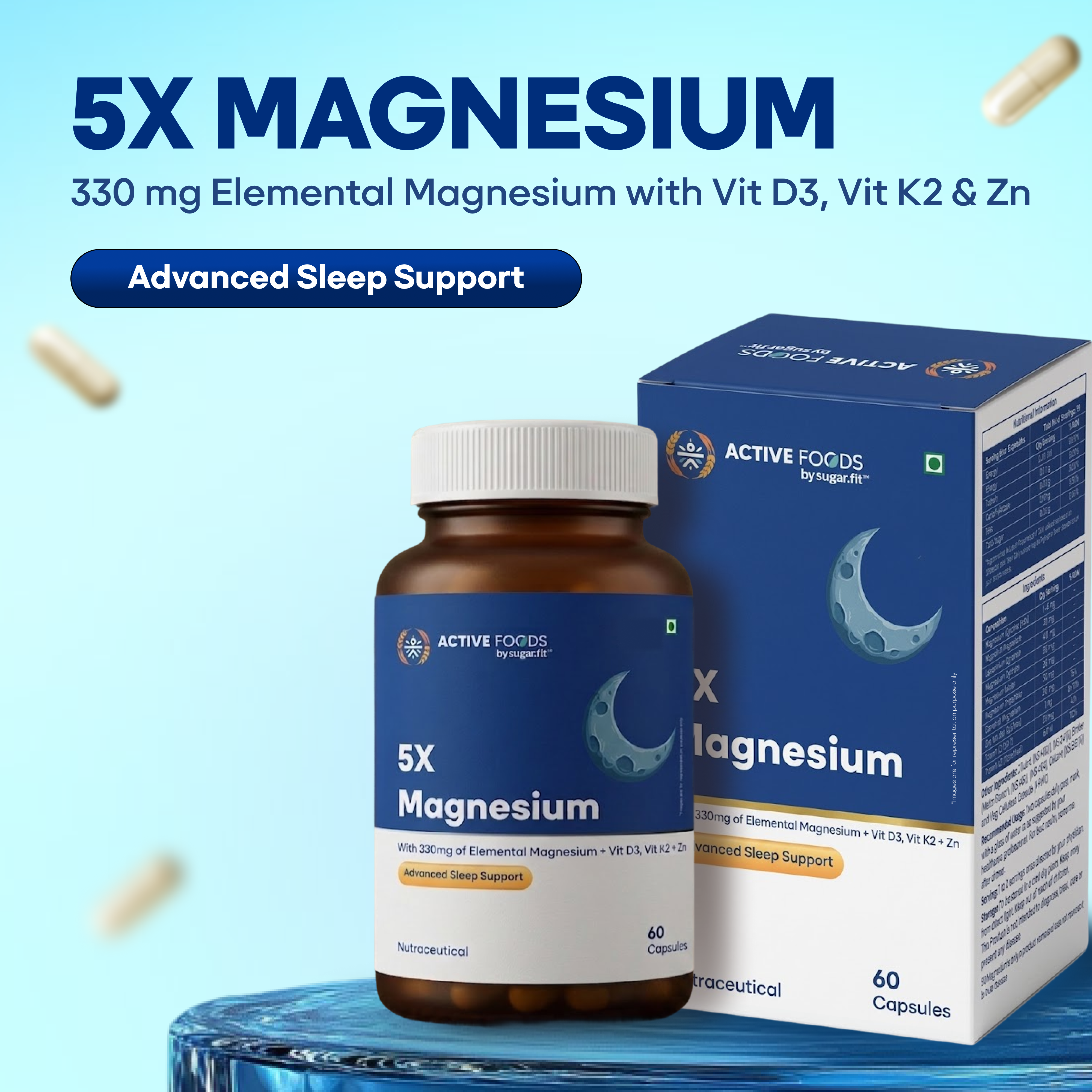 Active Foods 5X Magnesium Sleep & Recovery Capsules