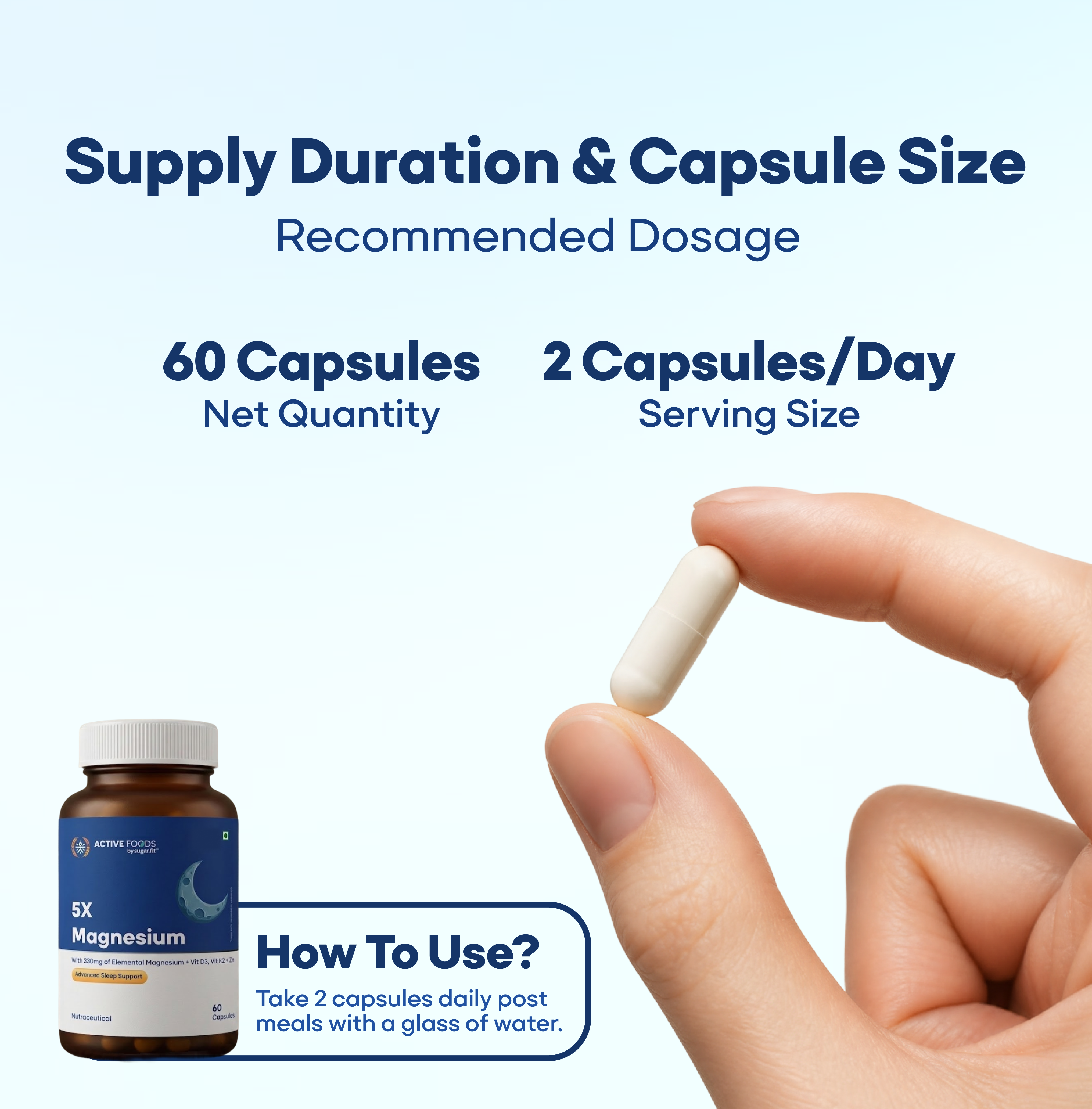 Active Foods 5X Magnesium Sleep & Recovery Capsules