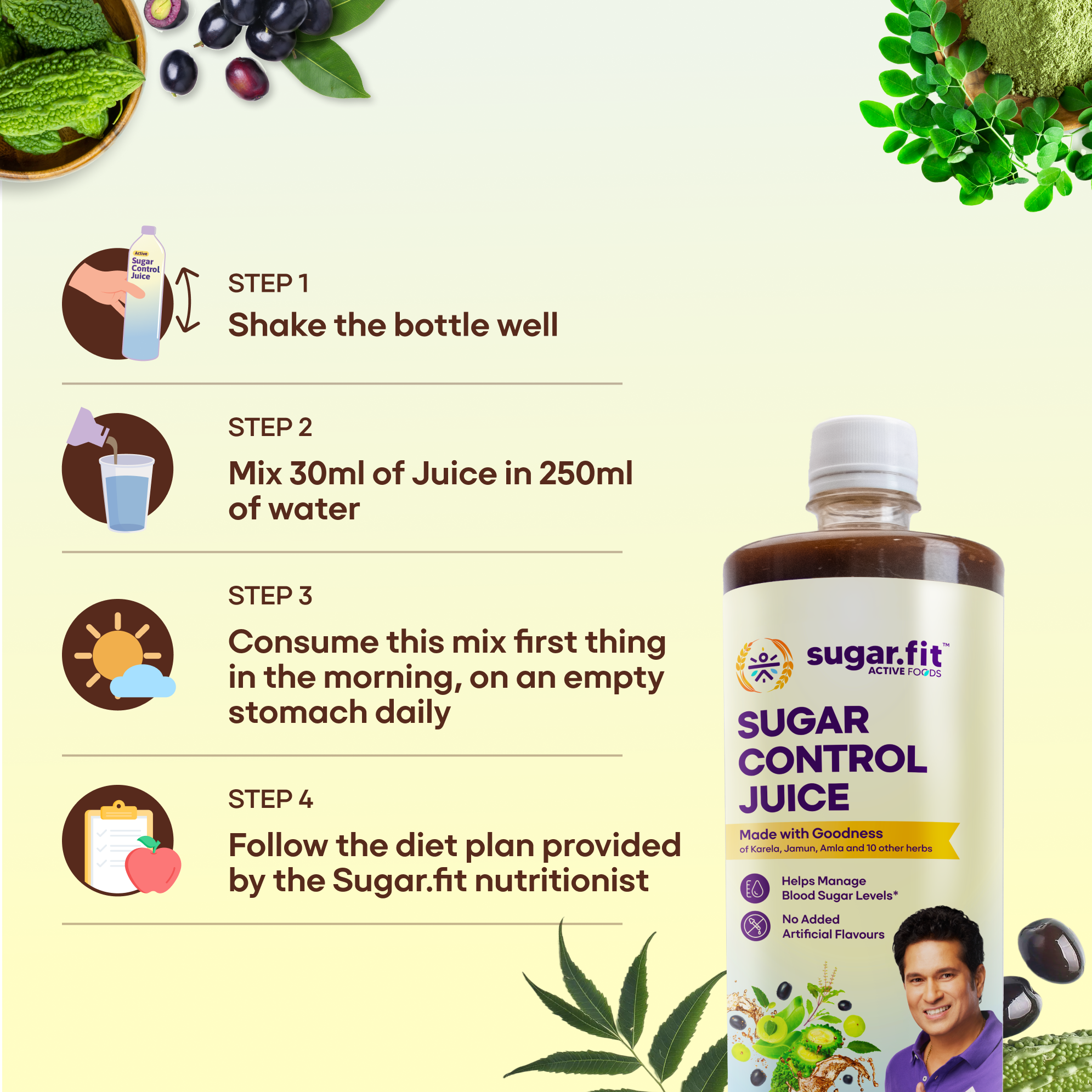 Sugar Control Juice with 13 Potent Herbs