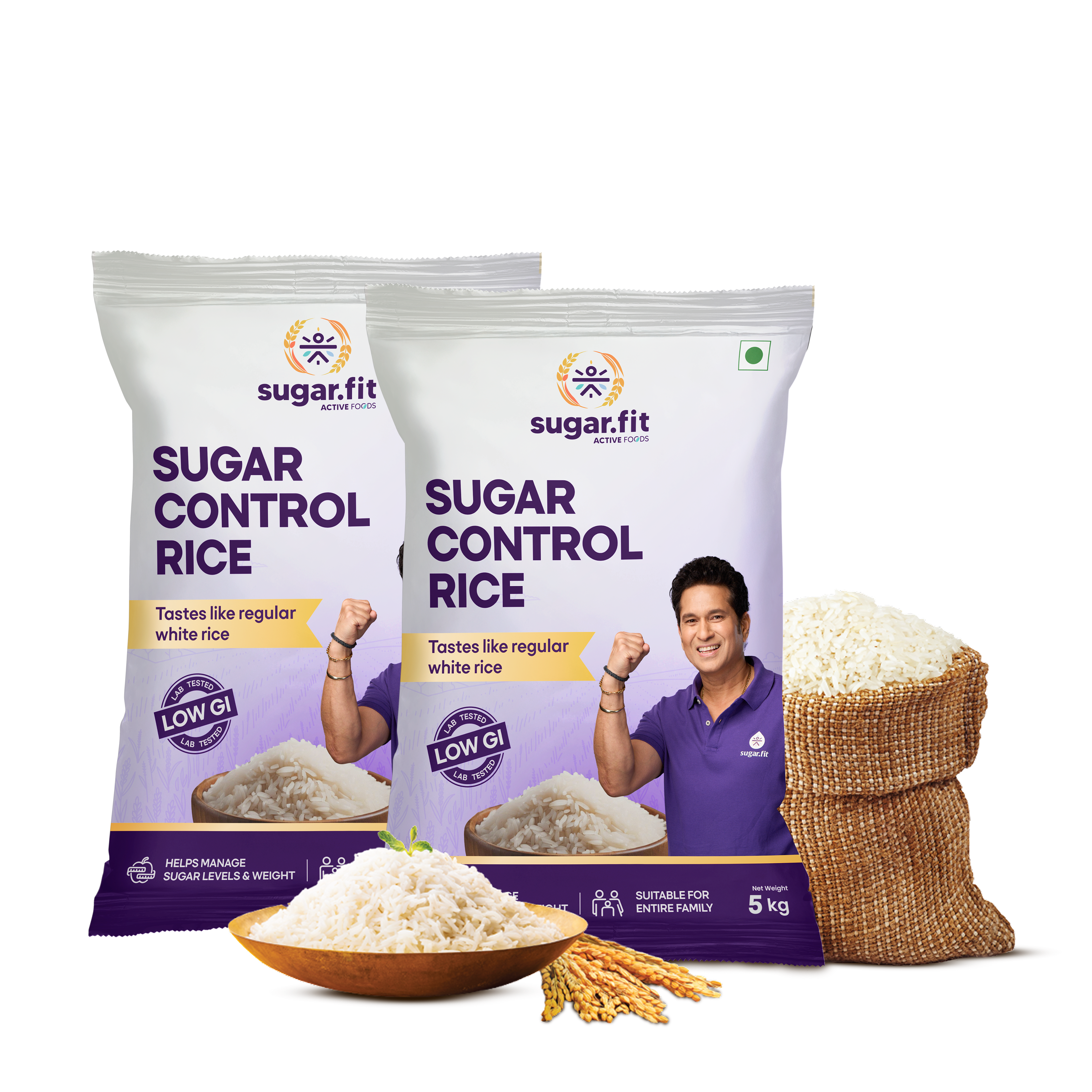 Sugar Control Low GI Sona Masoori Rice