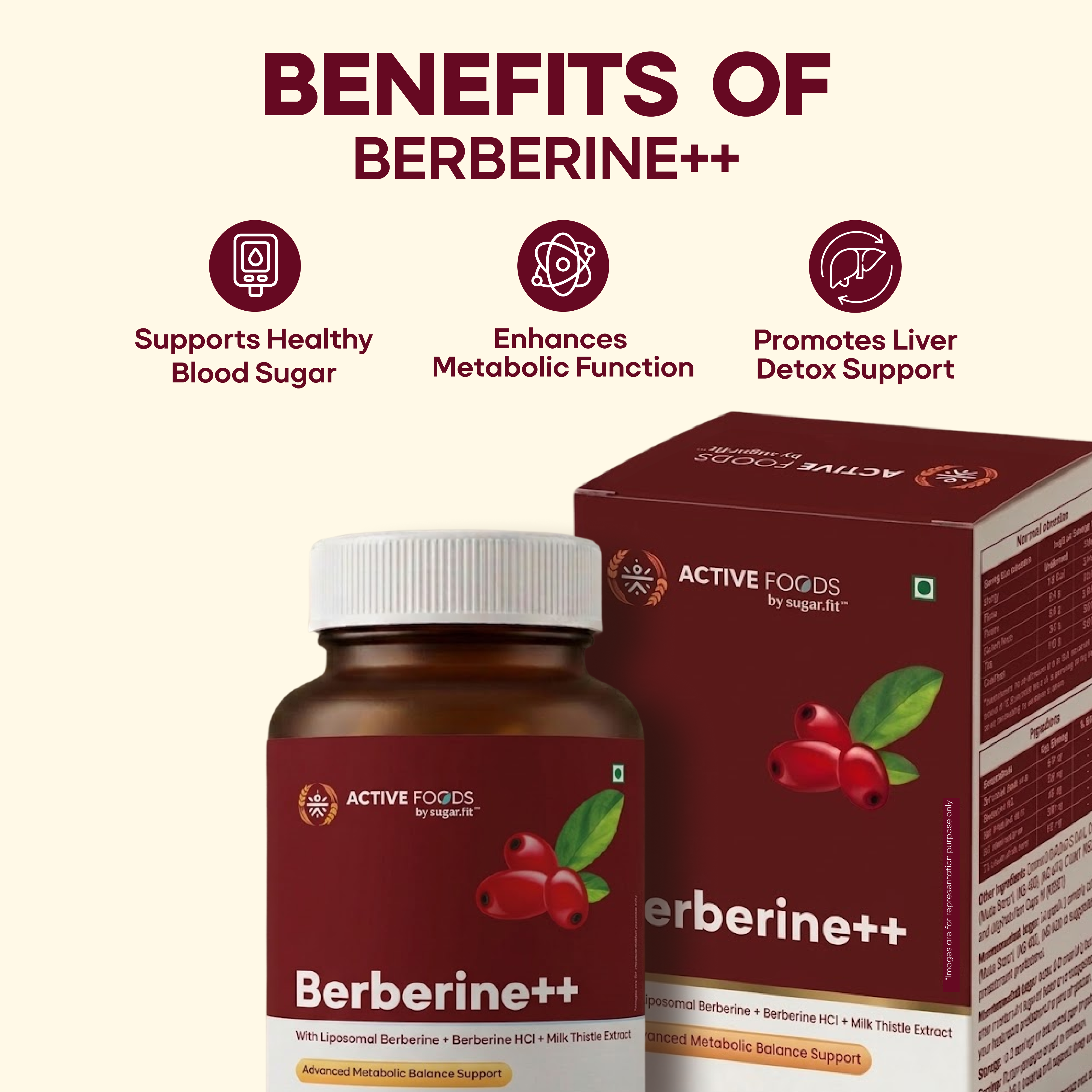 Active Foods Berberine++ Advanced Metabolic Support Capsules