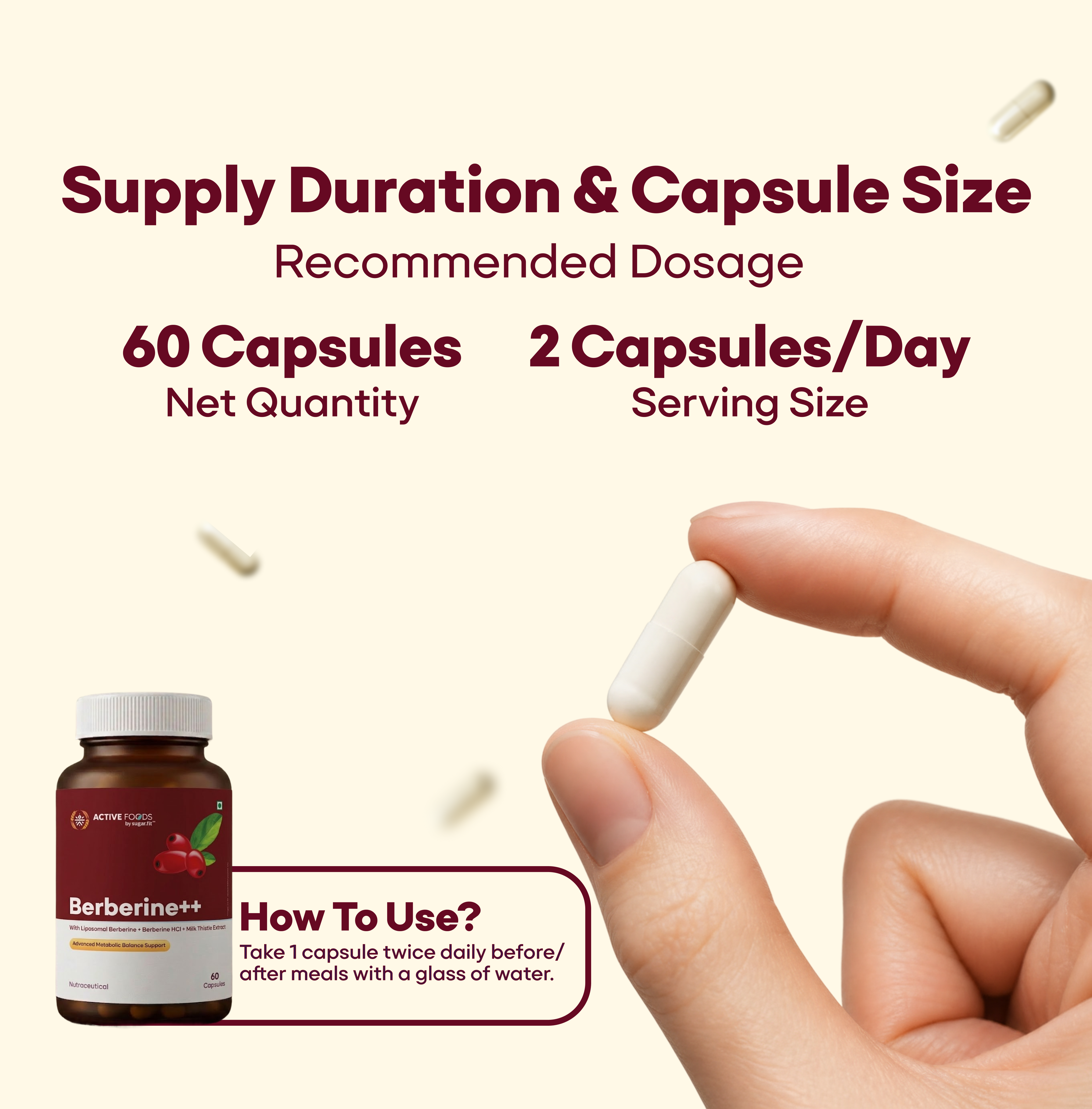 Active Foods Berberine++ Advanced Metabolic Support Capsules
