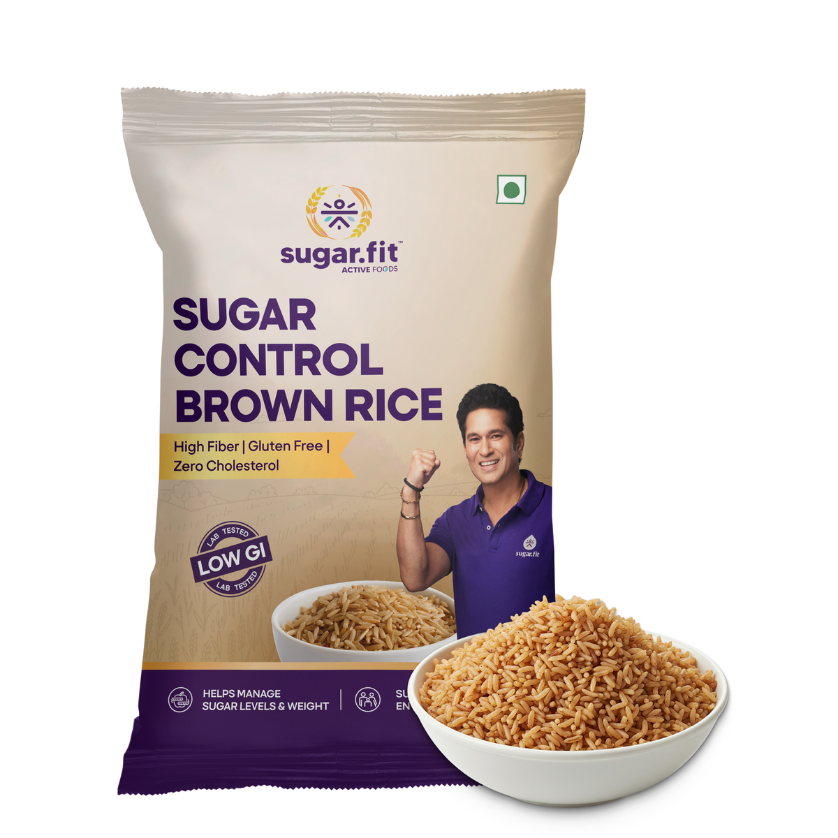 Sugar Control Rice Sugar.fit Sugar control Rice - Low GI, Diabetic Friendly, Sona Masoori
