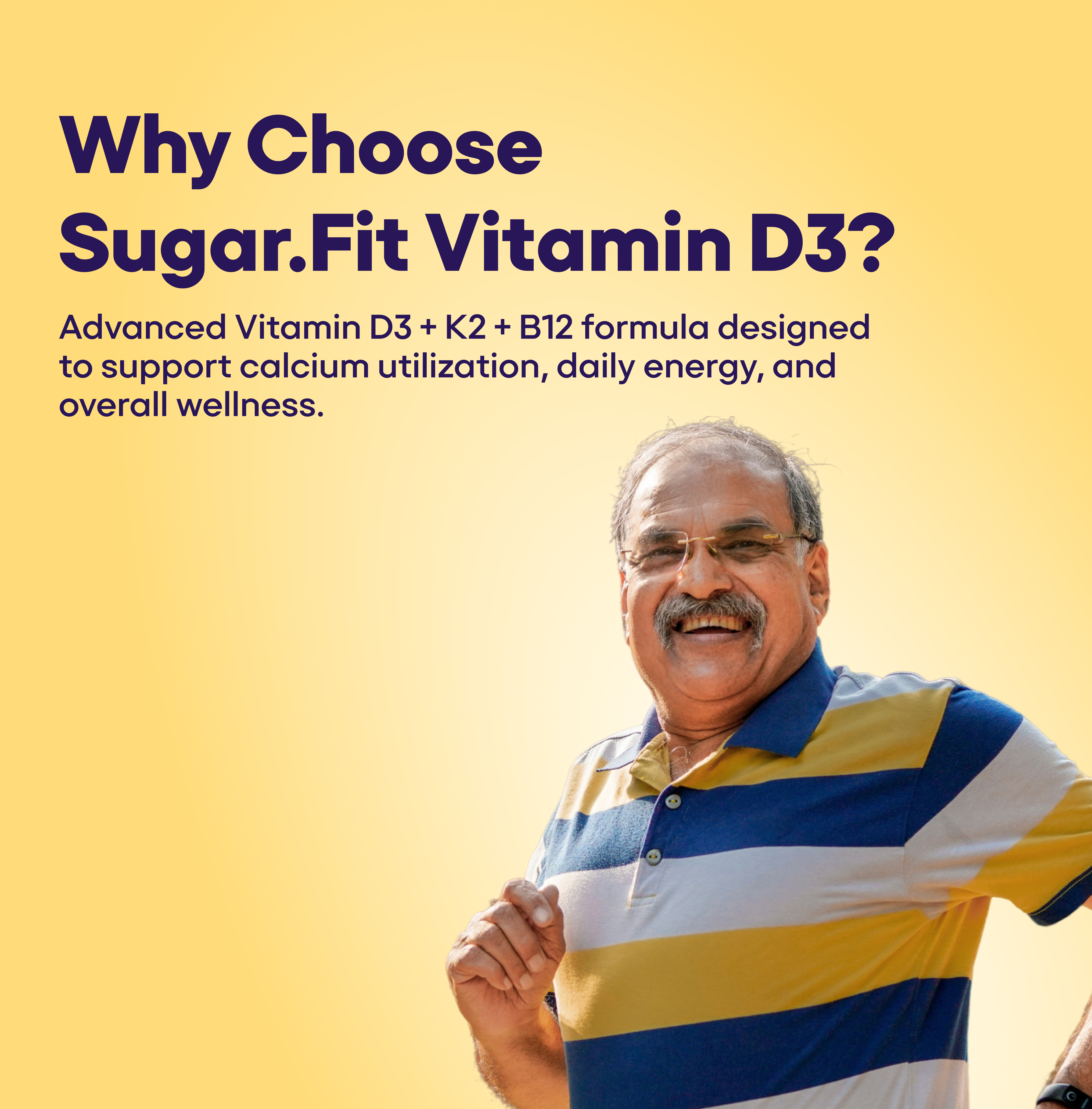 Active Foods Vitamin D3 + K2 + B12 Bone & Vitality Capsules